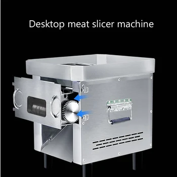 Nerūdijančio Plieno Komercinės Mėsos Slicer Didelės Galios Automatinio Pjaustymo Susmulkinti Kubeliais Mėsa Pjovimo Staklės, daržovių cutter