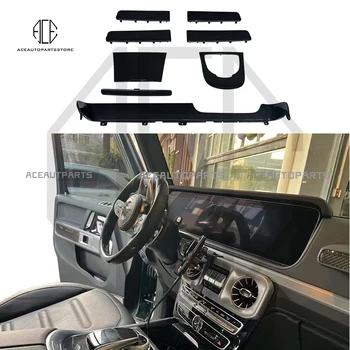 Anglies pluošto automobilio interjero detalių apdaila prietaisų skydelio apdaila Benz G-klasė W464 2019-UP modelis G500 G63 G350 pakeitimo stilius