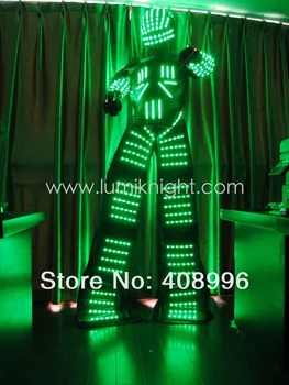 Etapas costumeTrajes LED Roboto Kostiumas Pakeisti Spalvą RGB LED Drabužių Etape kostiumas
