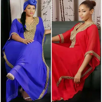 Kaftan Dubajus Abaja Turkijos Musulmonų Šifono Maxi Suknelė Islamas Drabužių Elegantiškas Boubou Skraiste Djellaba Femme Afrikos Suknelės Moterims