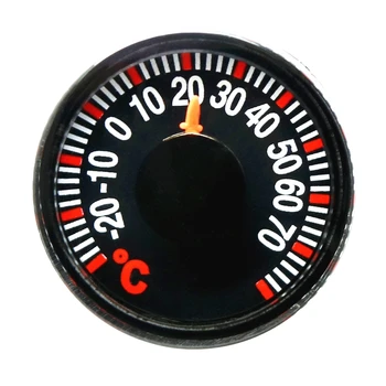 Mini Turo Diametras 27mm Plastiko Žymiklį Laipsnių Celsijaus Termometrų Namo Lauko Automobilių Buitinių Temperatūra Priemonė Gague