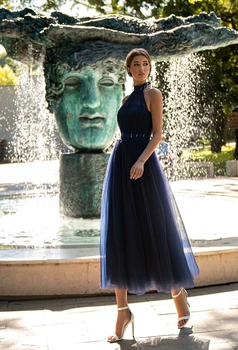LORIE-line Tiulio Vakaro Suknelės 2021 Mados Juosmens Puošnios Gėlės, Vestidos De Fiesta Oficialią Chalatai De Soirée Arbata Ilgis