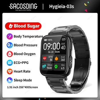 2023 Naujas EKG+PPG Smart Watch Vyrų Sveikatos Cukraus kiekis Kraujyje, Širdies ritmą, Kraujo Spaudimą Fitneso Sporto Žiūrėti IP68 Vandeniui Smartwatch Vyras