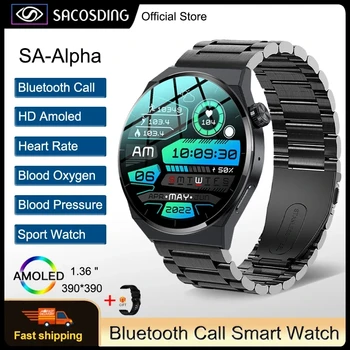 SA-Alpha-3 Smart Watch Vyrų 390*390 AMOLED 1.36