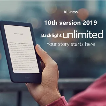 Visiškai naujas Juodos 2019 versija su įmontuotu Priekinis Žibintas, Wi-Fi 4GB 8GB eBook, e-ink ekranas 6 colių e-Knygų Skaitytuvai