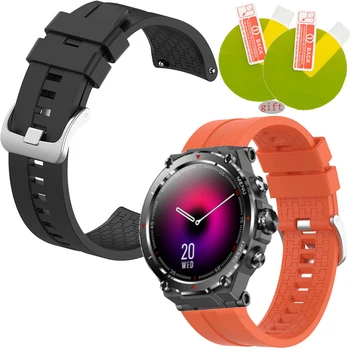Minkšto Silikono Apyrankę, Dirželį HM09 Smart žiūrėti Sporto Pakeitimo Watchband už HM09 Smartwatch Screen Protector
