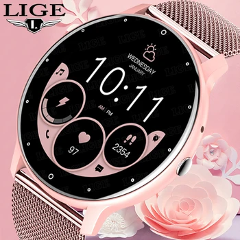 LIGE Smart Watch Vyrų 3D Garso Kraujo Deguonies Sporto Vandeniui Laikrodžiai Al Balso Asistentas 