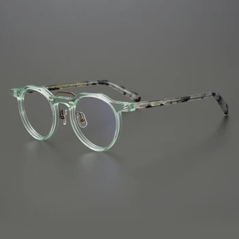 Asmeninį acetatas apvalių akinių rėmeliai moterų AUKŠČIAUSIOS kokybės rankų darbo dizaineris akiniai Trumparegystė skaityti vyrų recepto akiniai