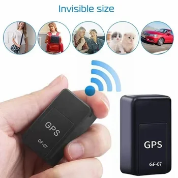 Realaus Laiko GF-07 Automobilių GPS Tracker Anti-Theft Anti-lost Stebėjimo Locator Nešiojamų Stipraus Magnetinio Kalno SIM Pranešimų Positioner
