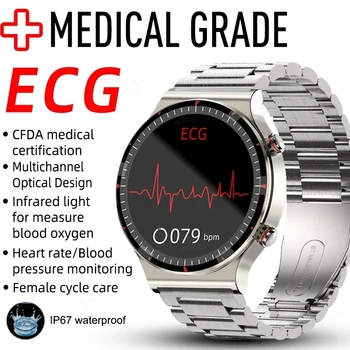 2023 Naujas EKG+PPG Smart Watch Vyrų Sveikatai Stebėti Širdies ritmą, Kraujo Spaudimą Žiūrėti IP67 atsparus Vandeniui Sporto Smartwatch Vyrų Xiaomi