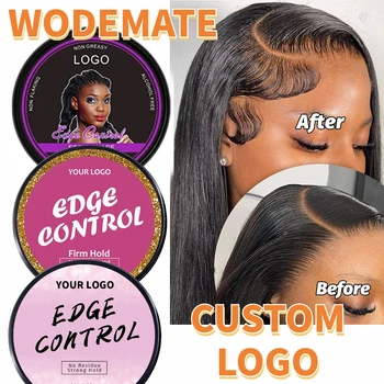 36pcs/Daug Kraštas Kontrolės Vašku Moterims Logotipą Plaukų Formavimo Gelis Strong Hold neriebų Krašto Lygesnis Visiems Plaukų Tipams
