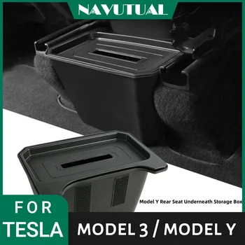 Už Tesla Model Y TPE Sėdynė Laikymo Dėžutė Su Neprivaloma Galiniai Saugojimo Kibirą Interjeras Modifikacijos, Priedai