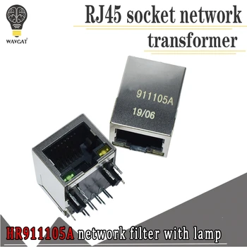 10vnt/daug RJ45 Jungtis Originalus HR911105 HR911105A Lazerinis spausdinimas tinklo transformatoriaus