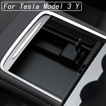 Už Tesla Model 3 Y Konsolė Organizatorius Įkrovimo Talpinimo Mokestis Uostų Mobiliųjų Telefonų Įkrovimo Automobilių Reikmenys
