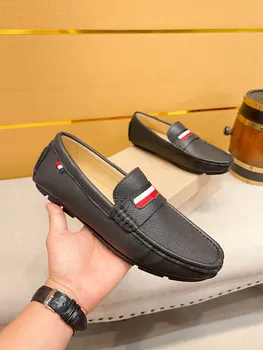 Italijos Dizaineris prabangių vyriškų drabužių Butas batai mokasīni, laisvalaikio natūralios odos Atsitiktinis suknelė, batai Vairavimo batai