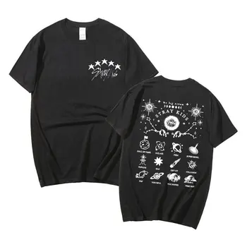 Benamiai Vaikai 5 Star Marškinėliai 100% Medvilnė Viršūnes Y2k Vasaros Trumpas Rankovėmis Tee Moterims, Vyrams, Kpop Fanams Mados Dangaus Kūnas, Print T-shirt
