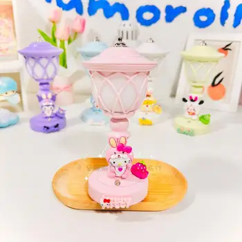 Anime Sanrio Hello Kitty Naktį Lempos Kuromi Cinnamoroll Mano Melodija Kawaii Miegamojo Lovos Usb Naktį Šviesos Dovana Vaikams