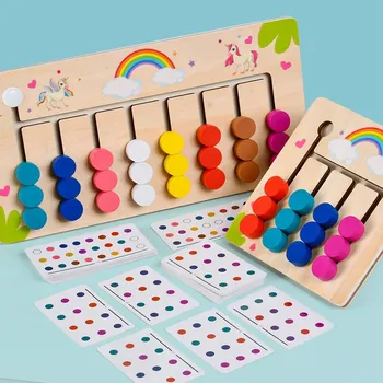Vaikai Mediniai Montessori Švietimo Žaislai, Galvoju, Mokymo Ratas, Loginiu Mąstymu, Mokymo, Vaikų Ankstyvojo Lavinimo Žaislai
