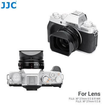 JJC LH-XF27 Metalo Objektyvo Gaubtas, skirtas Fujifilm XF 27mm F2.8 R WR & Fujifilm XF 27mm f/2.8 Objektyvas Fuji XT5 XT4 XT3 XT30 XH2S XE4 XS10