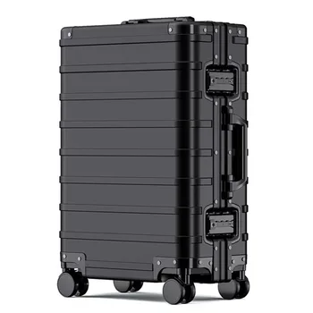 Naujas Visi aliuminio kelionės bagažo aukštos klasės mados transportavimo lagaminas ultra-silent apsauga slaptažodžiu 20 colių vežti dėžutėje tendencija bagažo