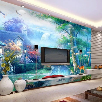 beibehang 3d kinijos kalnų ir vandens TV foną tapetai gyvenimo kambario, miegamasis freskomis nemokamas pristatymas