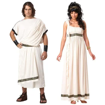 Helovinas Vyras Moteris Senovės Graikijos, Romos Toga Skraiste Mitologijoje Dievas, Deivė Kostiumas Fantasia Išgalvotas Suknelė