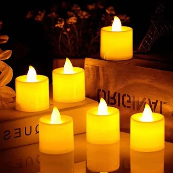 1/3/6Pcs Flameless LED Žvakių Šviesos Coloful Mirgėjimo Ramstis Žvakės Šviesos baterijomis, Romantiškas Šalies Atmosferą Namų Dekoro