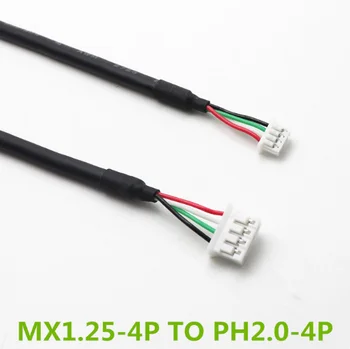 PH2.0-4P, kad MX1.25-4P USB 4-core ekranuotas duomenų kabelį.